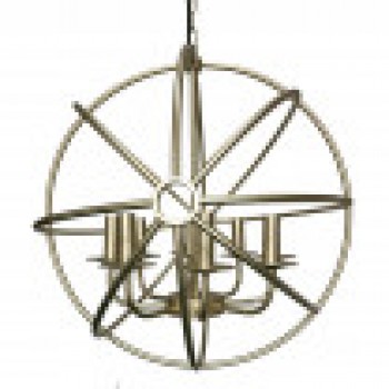 Distribuidor - Lâmpadas Diversas | Lâmpadas Clássicas | COLGANTE METAL ARNESES ORO 8XE14 REGX52X49 CM Ref: 141798002